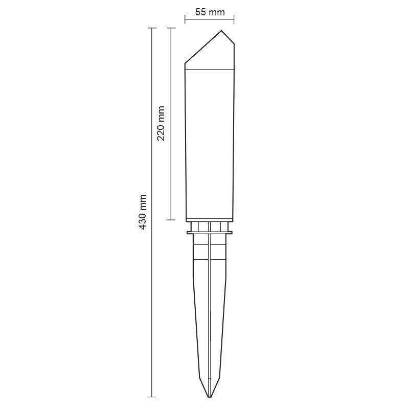 LED záhradná lampa 3W / IP65 / 4000K - LGL321 – Obrázok 2
