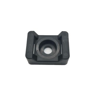 Káblové sedlo na viazaciu pásku max 9mm čierna 100ks - TMS02/BK