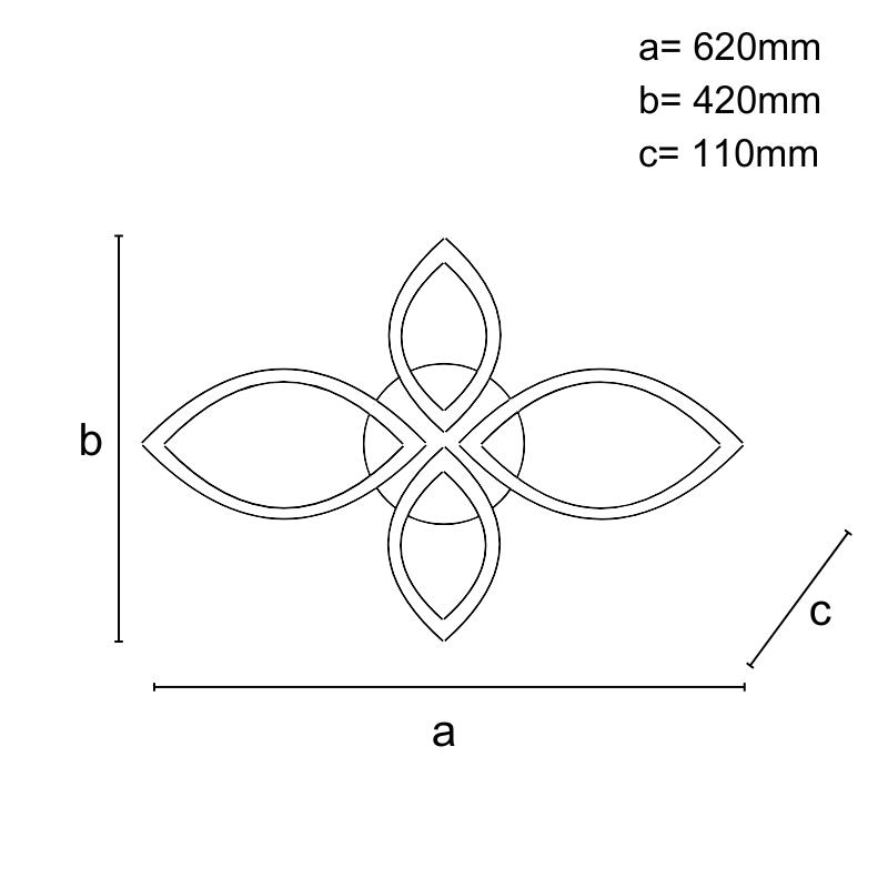 LED stropné svietidlo s diaľkovým ovládačom 95W - J3348/W – Obrázok 5