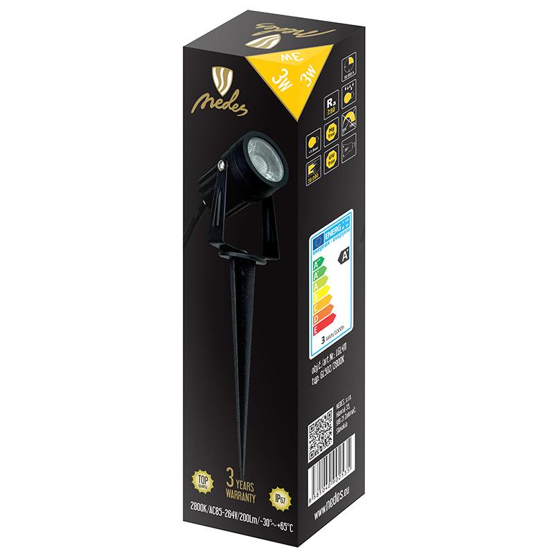 LED záhradné svietidlo 3W / IP67 / 2800K - LGL411 – Obrázok 9