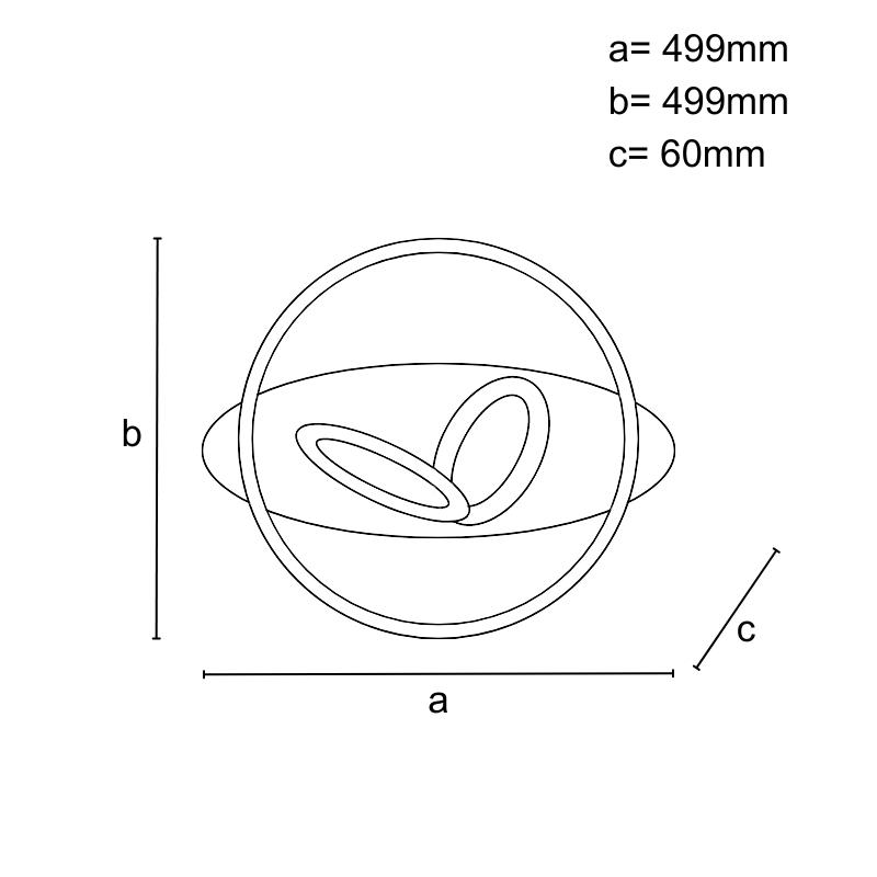 LED stropné svietidlo s diaľkovým ovládačom 105W - J1337/W – Obrázok 9