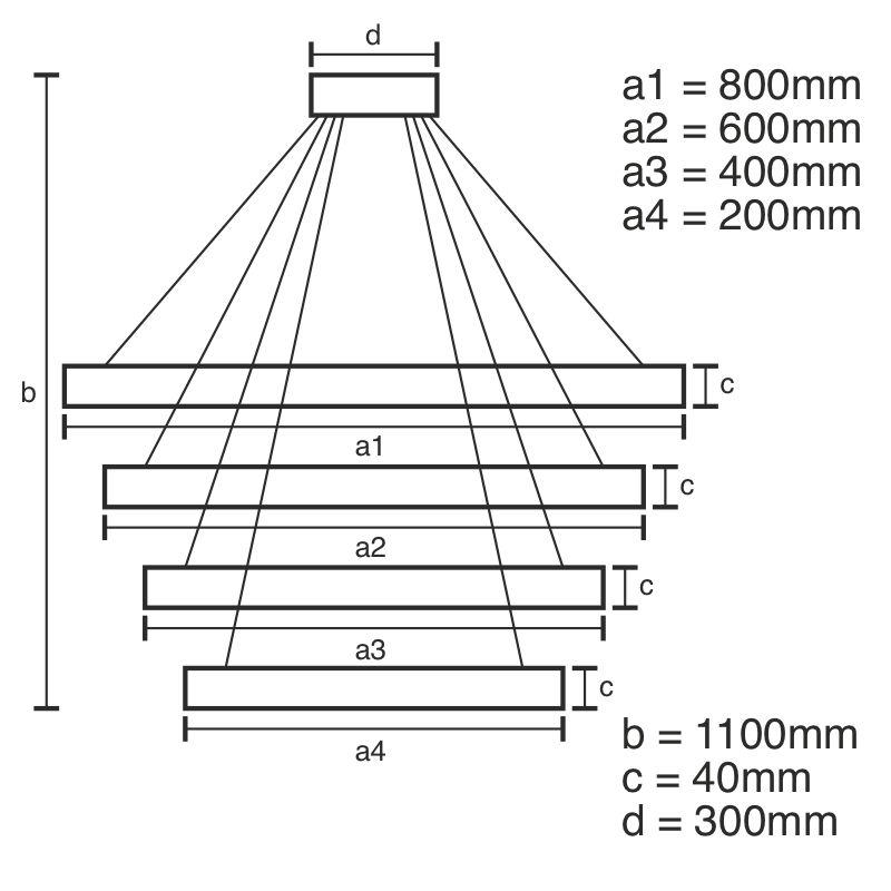 LED visiace svietidlo + diaľkový ovládač 135W – Obrázok 6