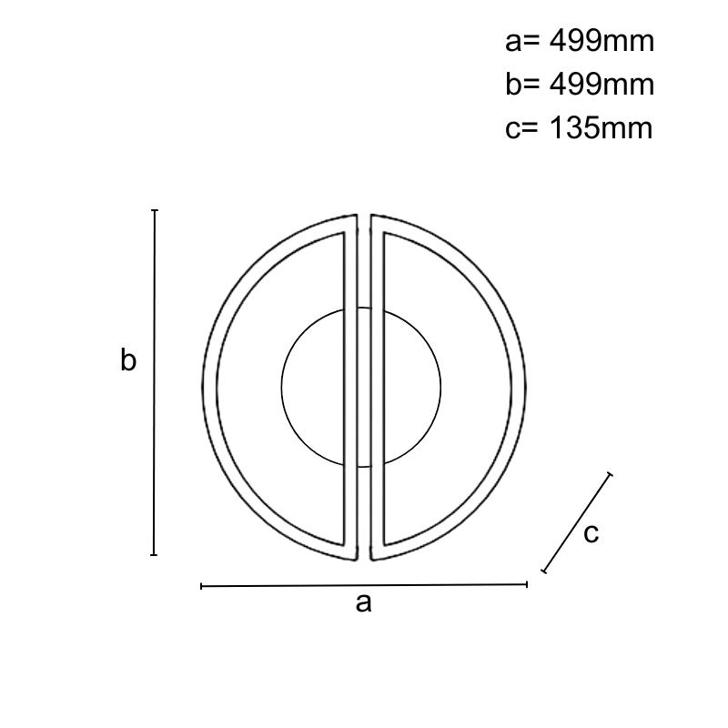 LED stropné svietidlo s diaľkovým ovládačom 75W - TA1303/BW – Obrázok 4