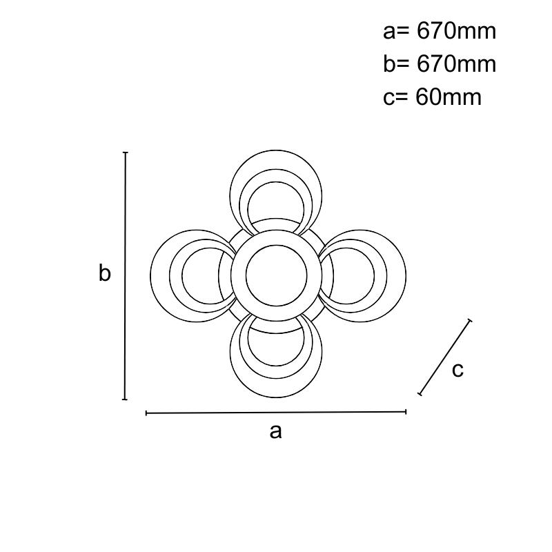 LED stropné svietidlo s diaľkovým ovládačom 105W - J3351/W – Obrázok 9