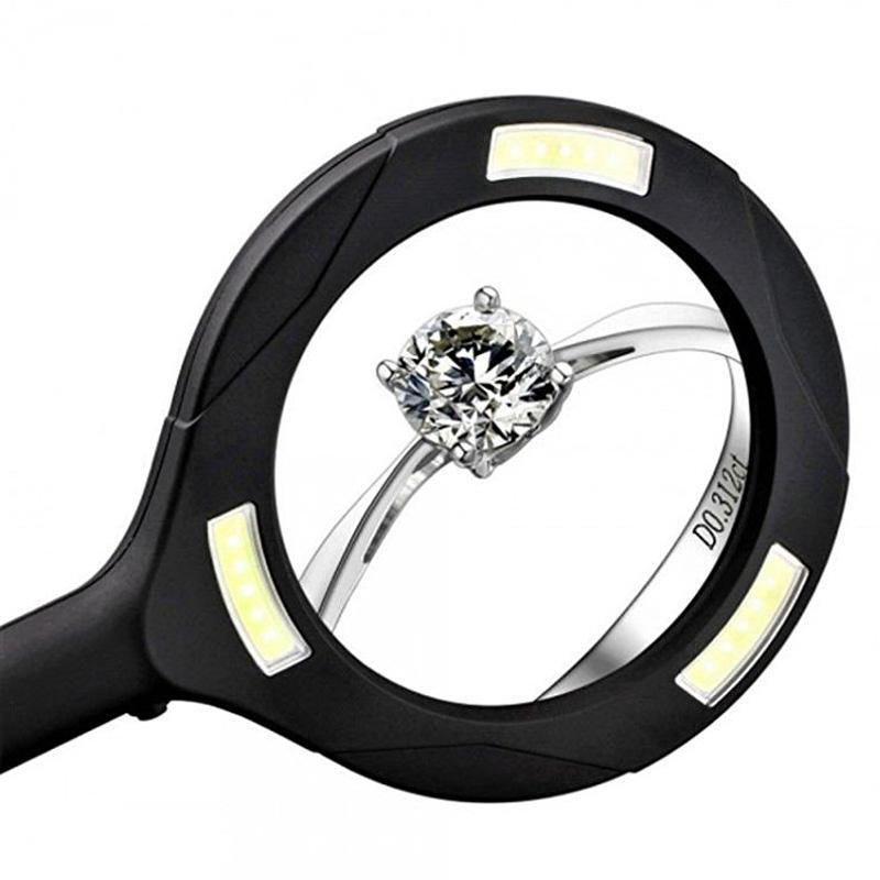 Lupa 5 x ZOOM s LED podsvietením - LM102 – Obrázok 3