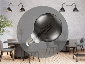LED dekoratívna žiarovka / filament 4W SMOKE - G