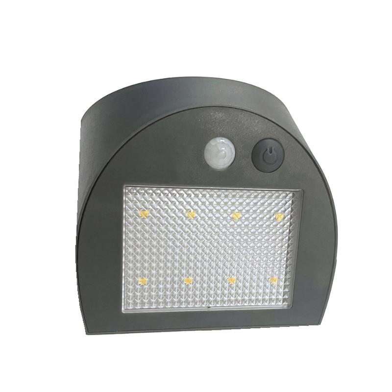 LED šedé nástenné solárne svietidlo 3W / 3000K / 4000K - LS225 – Obrázok 10