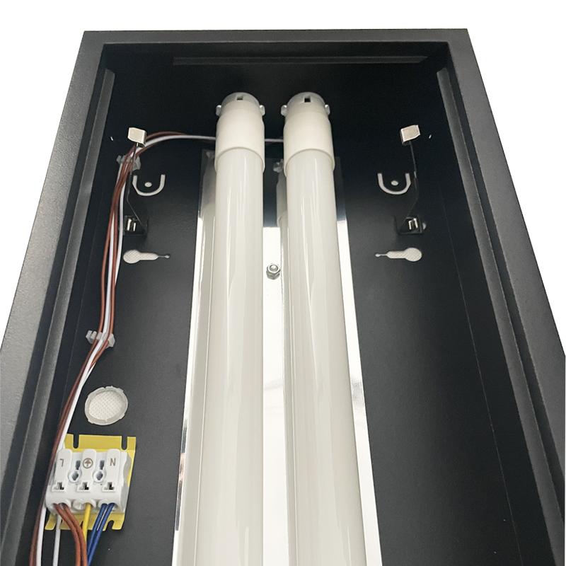 Čierne žiarivkové prisadené svietidlo na 2 x T8 ( 120cm LED trubica ) - TL302B – Obrázok 14