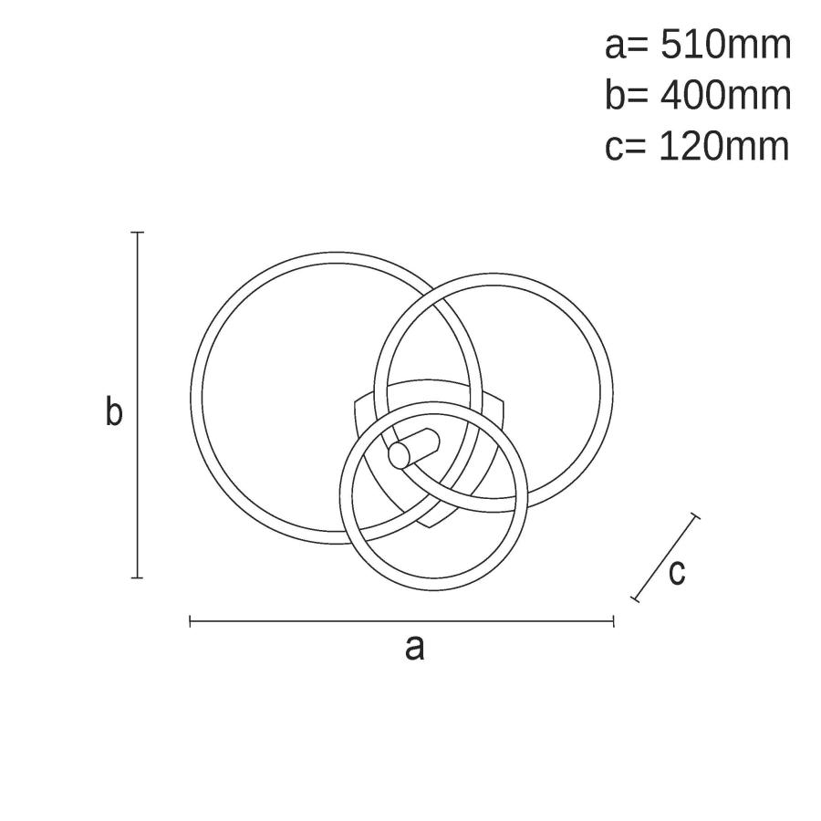 LED stropné svietidlo s diaľkovým ovládačom 70W - TA1310/WB – Obrázok 9