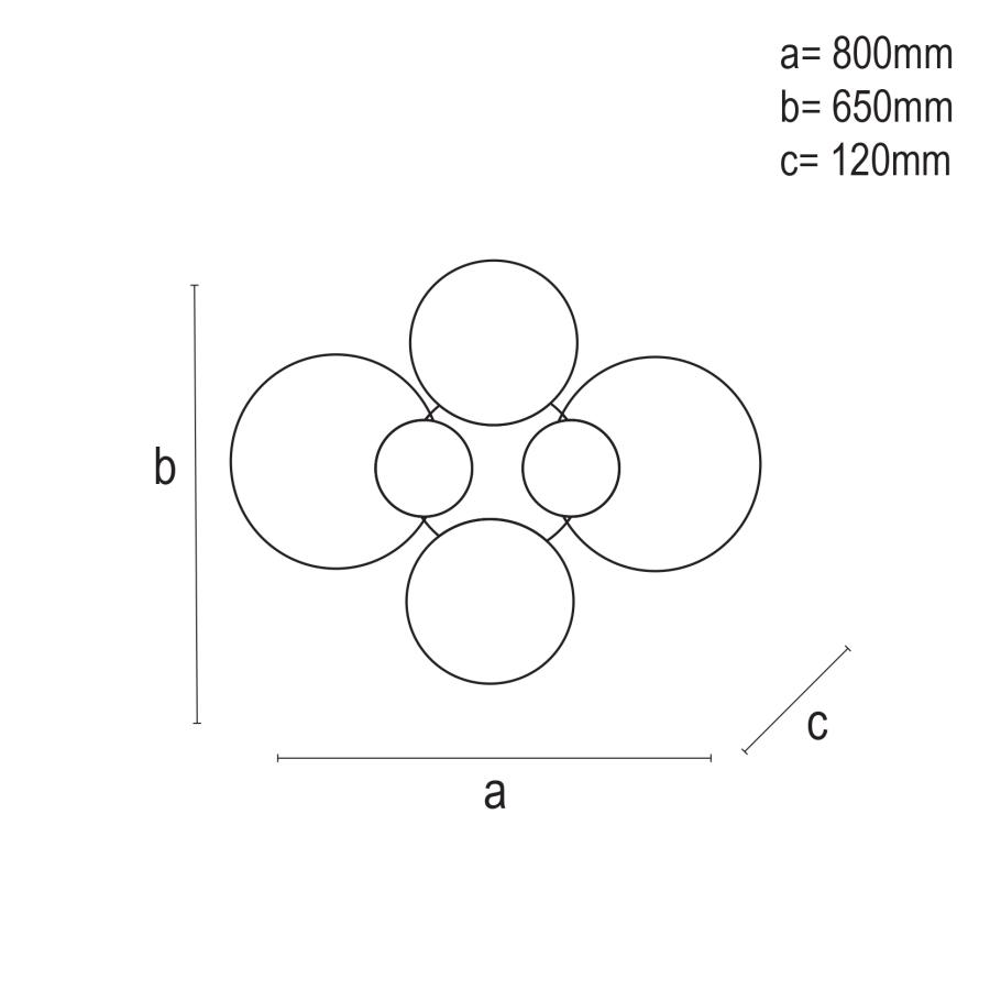 LED stropné svietidlo + diaľkový ovládač 205W - J2301/CH – Obrázok 9