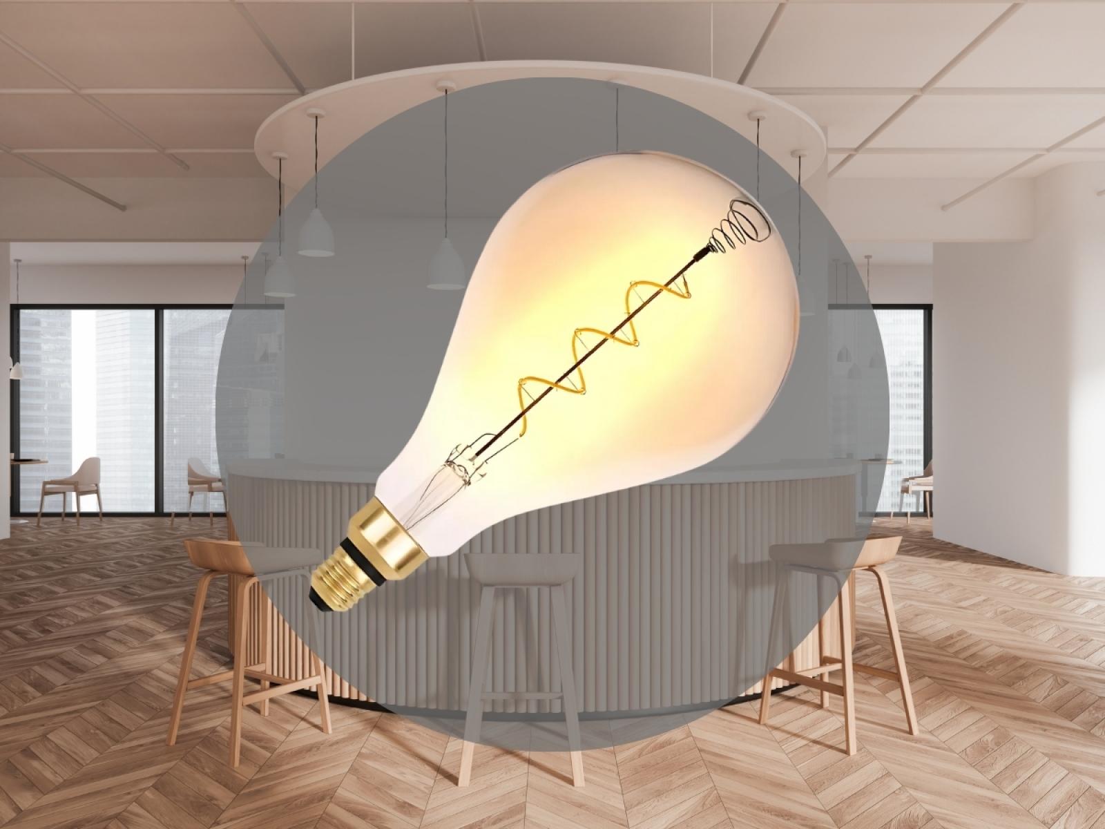 LED dekoratívna žiarovka / filament SPIRAL 4W – Obrázok 5