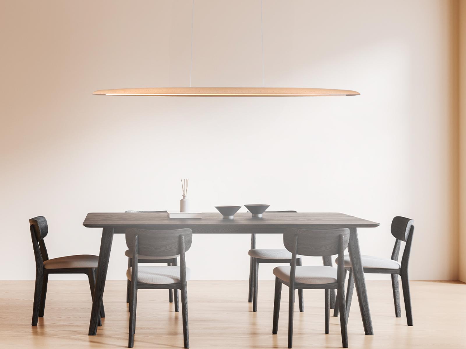 Drevený luster na lanku z masívneho dreva LED 22W / 1300 - WRL0321 – Obrázok 2