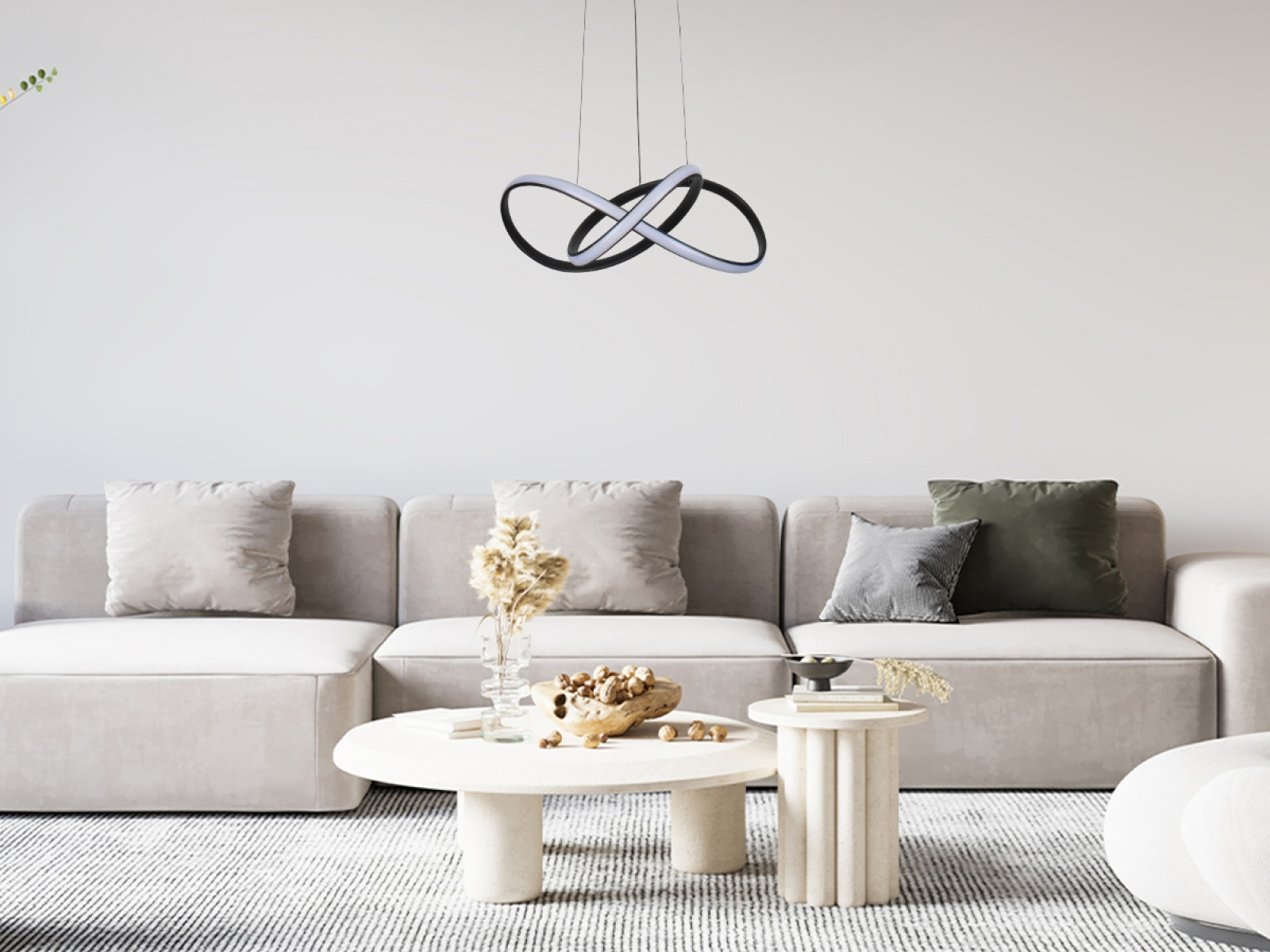 LED závesné svietidlo s diaľkovým ovládačom 65W - TA2310/B – Obrázok 8