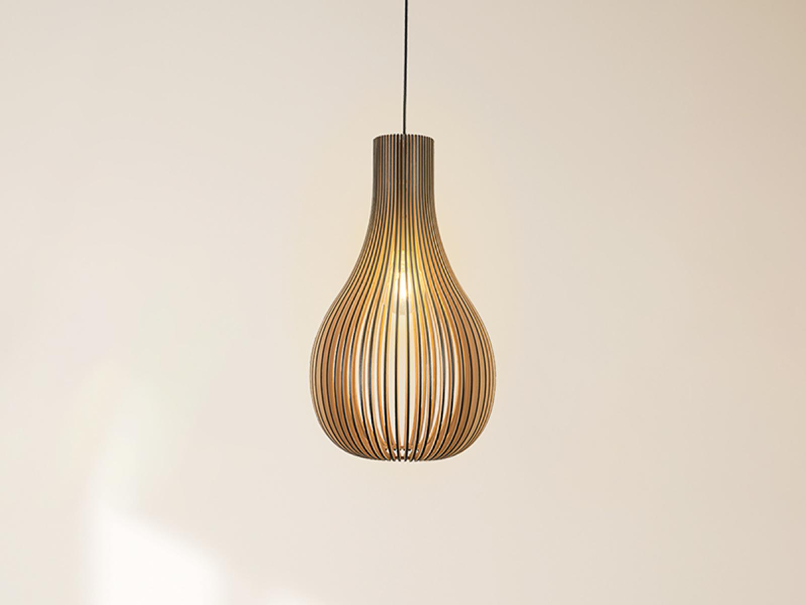 Závesný luster z masívneho dreva E27 / 310 - WRE091 – Obrázok 8