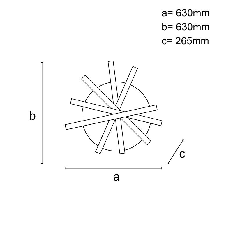 LED stropné svietidlo s diaľkovým ovládačom 75W - J3369/BCH – Obrázok 7