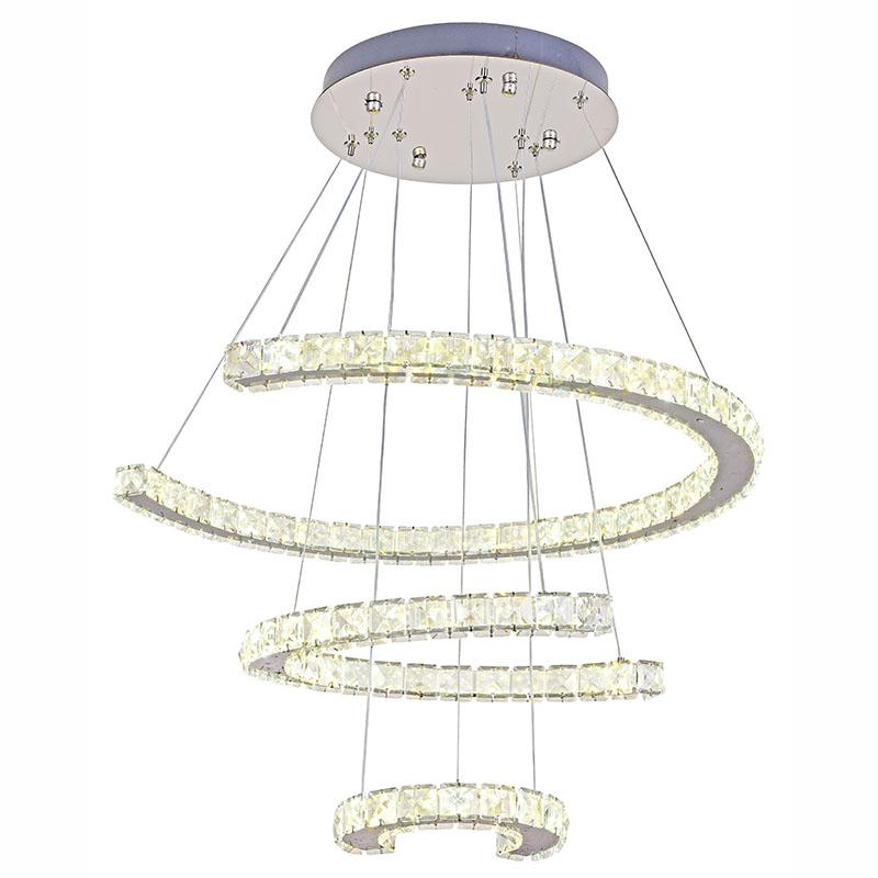 LED luxusné krištáľové svietidlo + diaľkový ovládač 100W - J6356/CH – Obrázok 2