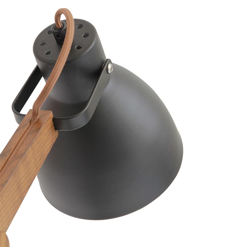 Stolná lampa z masívneho dreva E27 / 60W - WRE151 – Obrázok 4