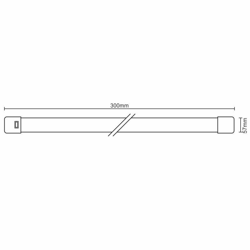 LED svietidlo 9W / IP40 WTL / 1 / 300 / 4000K - LNL121/1 – Obrázok 4