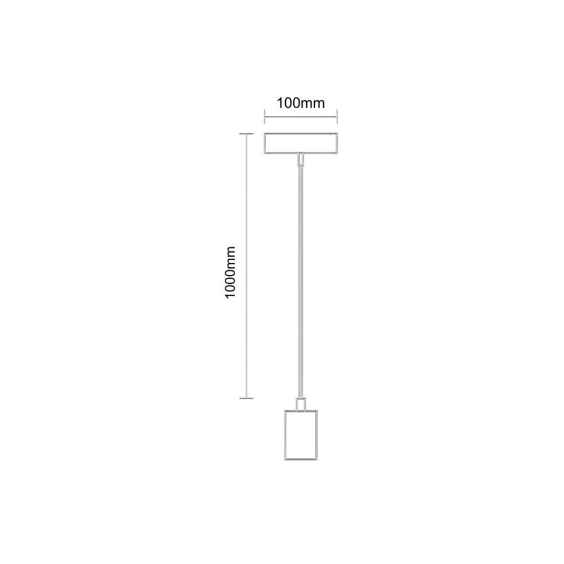 Objímka E27 / 1m / čierna - BH531 – Obrázok 3