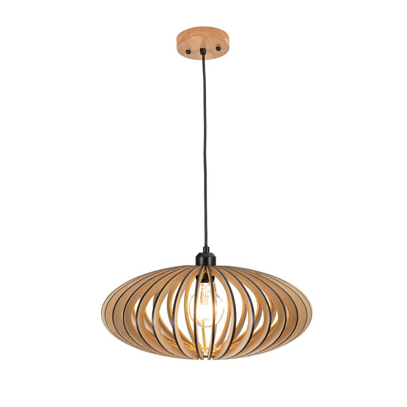 Závesný luster z masívneho dreva E27 / 450 - WRE131 – Obrázok 5