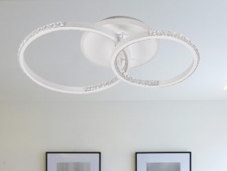 LED stropné svietidlo + diaľkový ovládač 55W - J3302/W