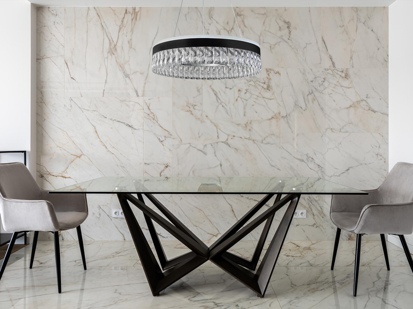 LED luxusné závesné krištáľové svietidlo s diaľkovým ovládačom 90W - TA2300/B – Obrázok 7